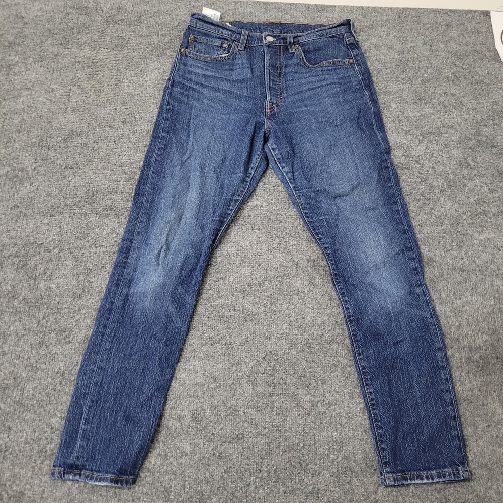 Levi's Jeans Womens Size 28 Blue 501 Skinny Denim Dark Wash Button Fly Stretch